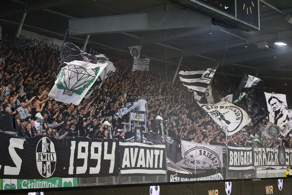 Sturm Graz - Ried
Oesterreichische Fussball Bundesliga, 14. Runde, SK Sturm Graz - SV Ried, Stadion Liebenau Graz, 30.10.2022. 

Foto zeigt Fans von Sturm
