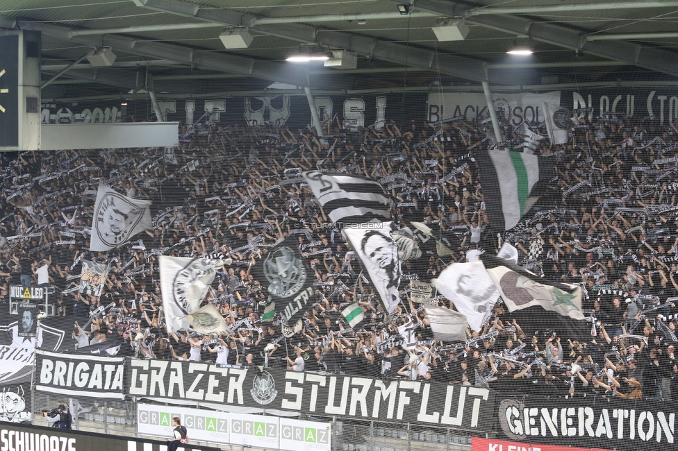 Sturm Graz - Ried
Oesterreichische Fussball Bundesliga, 14. Runde, SK Sturm Graz - SV Ried, Stadion Liebenau Graz, 30.10.2022. 

Foto zeigt Fans von Sturm
Schlüsselwörter: schals sturmflut