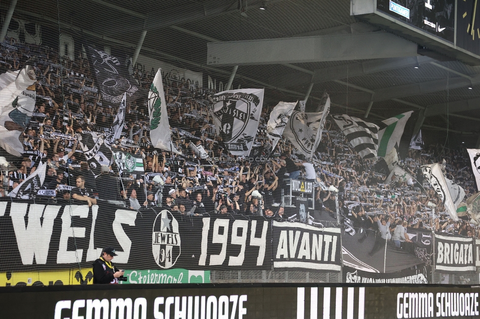 Sturm Graz - Ried
Oesterreichische Fussball Bundesliga, 14. Runde, SK Sturm Graz - SV Ried, Stadion Liebenau Graz, 30.10.2022. 

Foto zeigt Fans von Sturm
Schlüsselwörter: schals