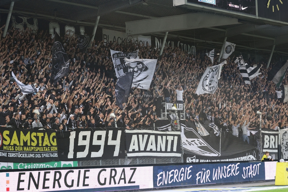 Sturm Graz - Ried
Oesterreichische Fussball Bundesliga, 14. Runde, SK Sturm Graz - SV Ried, Stadion Liebenau Graz, 30.10.2022. 

Foto zeigt Fans von Sturm
Schlüsselwörter: samstag