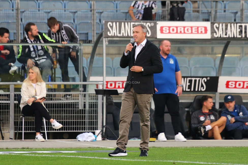 Sturm Graz - Ried
Oesterreichische Fussball Bundesliga, 14. Runde, SK Sturm Graz - SV Ried, Stadion Liebenau Graz, 30.10.2022. 

Foto zeigt Christian Jauk (Praesident Sturm)
