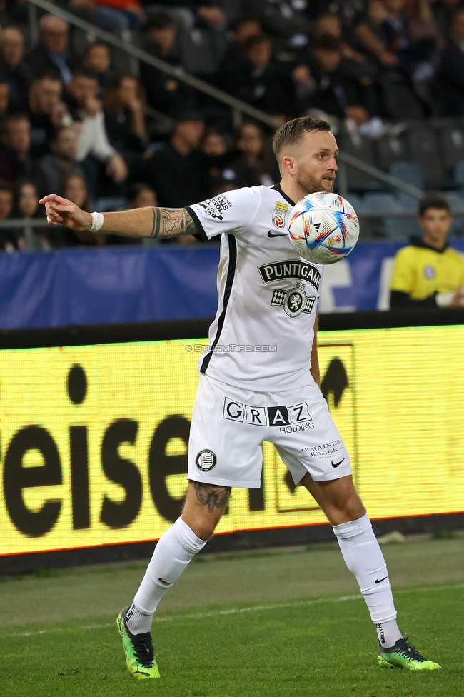 Sturm Graz - Ried
Oesterreichische Fussball Bundesliga, 14. Runde, SK Sturm Graz - SV Ried, Stadion Liebenau Graz, 30.10.2022. 

Foto zeigt Jakob Jantscher (Sturm)
