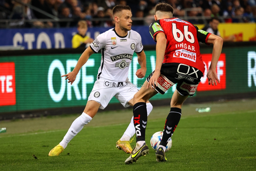 Sturm Graz - Ried
Oesterreichische Fussball Bundesliga, 14. Runde, SK Sturm Graz - SV Ried, Stadion Liebenau Graz, 30.10.2022. 

Foto zeigt Tomi Horvat (Sturm)
