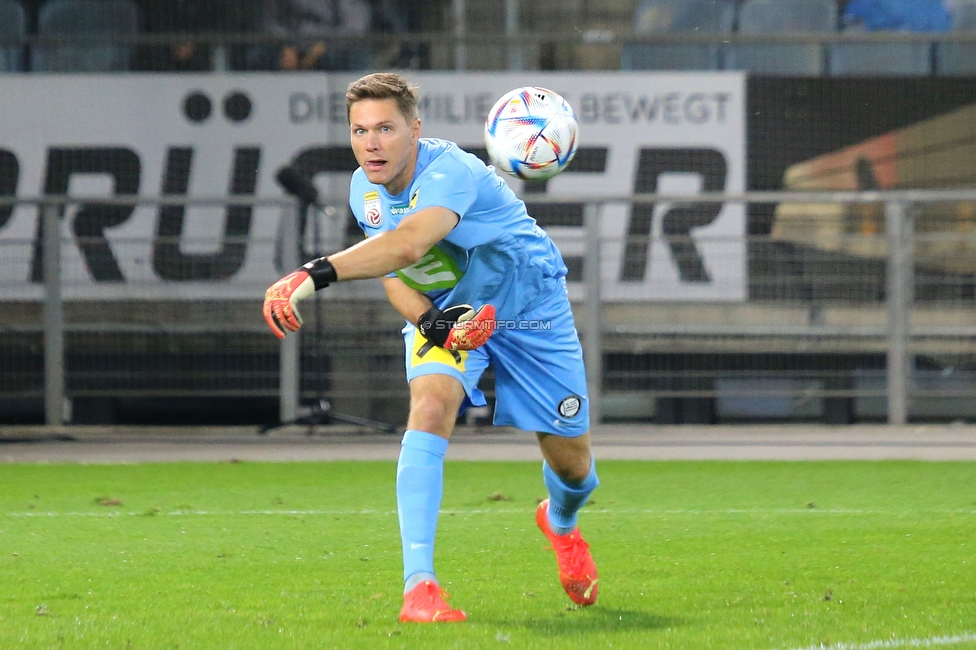 Sturm Graz - Ried
Oesterreichische Fussball Bundesliga, 14. Runde, SK Sturm Graz - SV Ried, Stadion Liebenau Graz, 30.10.2022. 

Foto zeigt Joerg Siebenhandl (Sturm)
