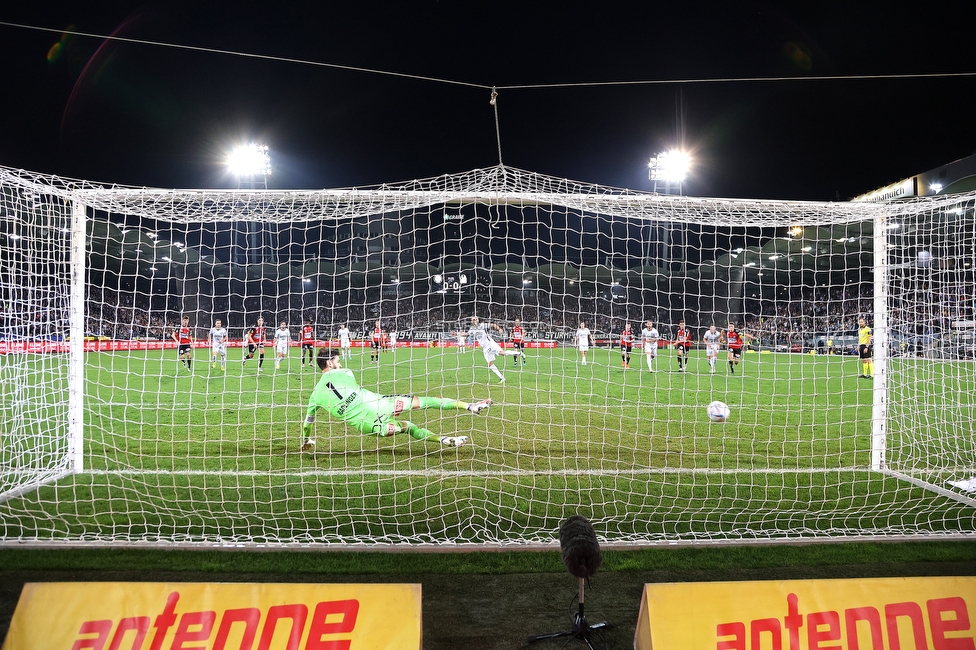 Sturm Graz - Ried
Oesterreichische Fussball Bundesliga, 14. Runde, SK Sturm Graz - SV Ried, Stadion Liebenau Graz, 30.10.2022. 

Foto zeigt Jakob Jantscher (Sturm)
Schlüsselwörter: elfmeter tor