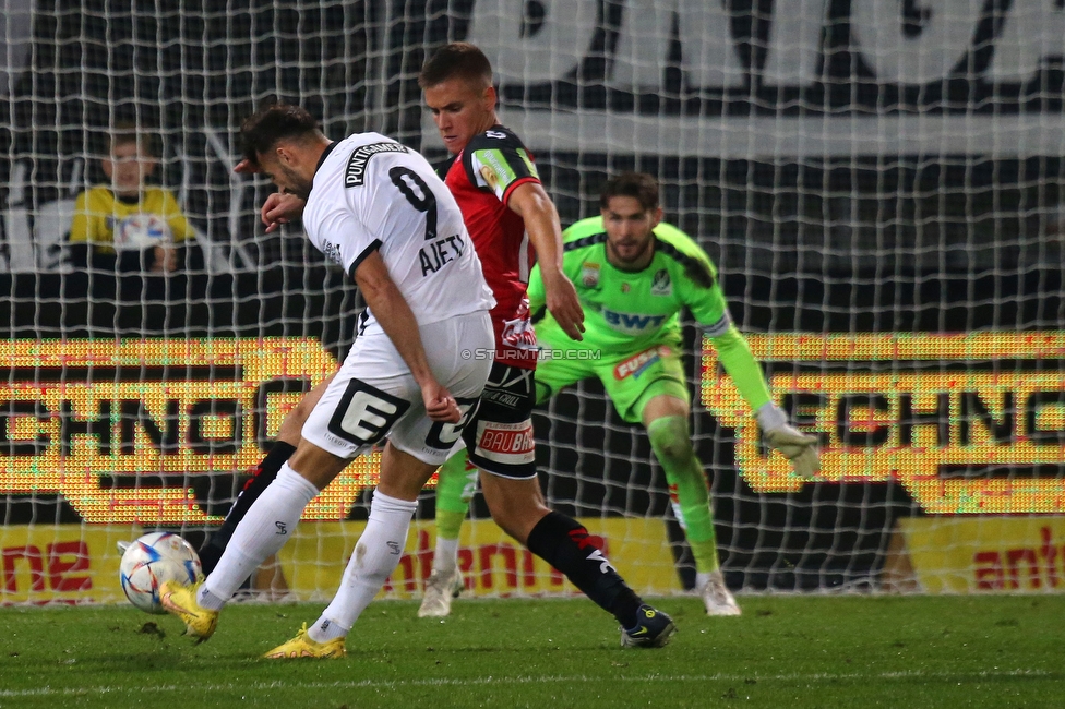 Sturm Graz - Ried
Oesterreichische Fussball Bundesliga, 14. Runde, SK Sturm Graz - SV Ried, Stadion Liebenau Graz, 30.10.2022. 

Foto zeigt Albian Ajeti (Sturm)
