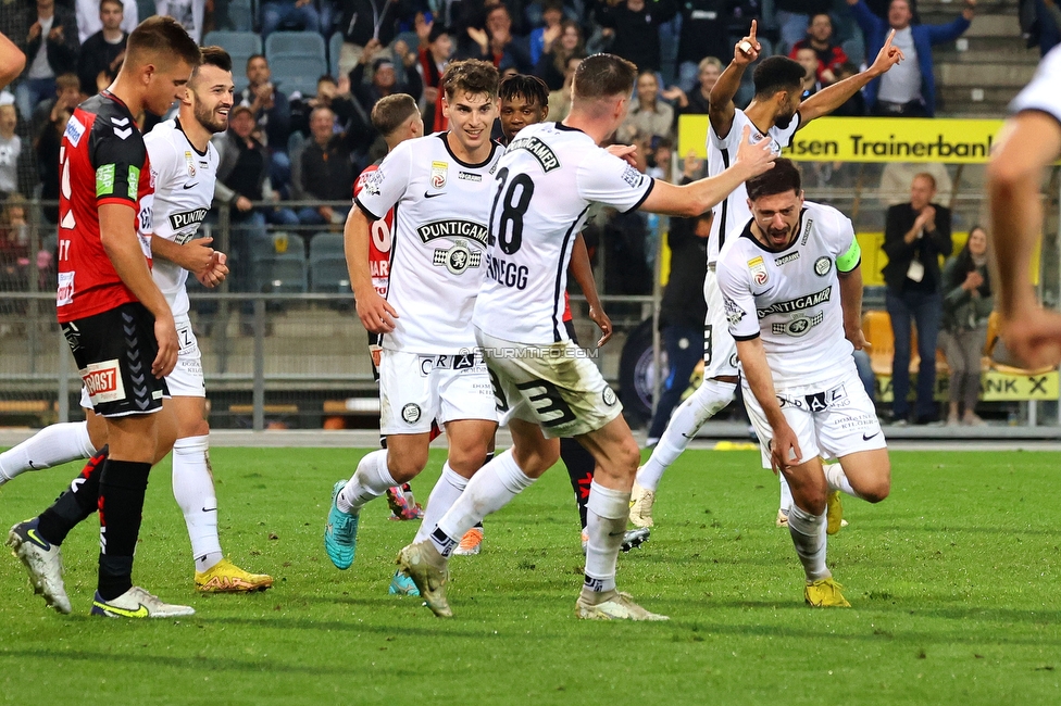 Sturm Graz - Ried
Oesterreichische Fussball Bundesliga, 14. Runde, SK Sturm Graz - SV Ried, Stadion Liebenau Graz, 30.10.2022. 

Foto zeigt Otar Kiteishvili (Sturm)
Schlüsselwörter: tor