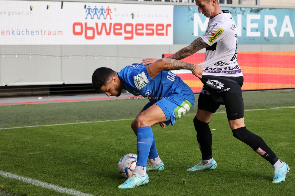 Altach - Sturm Graz
Oesterreichische Fussball Bundesliga, 15. Runde, SCR Altach - SK Sturm Graz, Stadion Schnabelholz Altach, 06.11.2022. 

Foto zeigt Jusuf Gazibegovic (Sturm)
