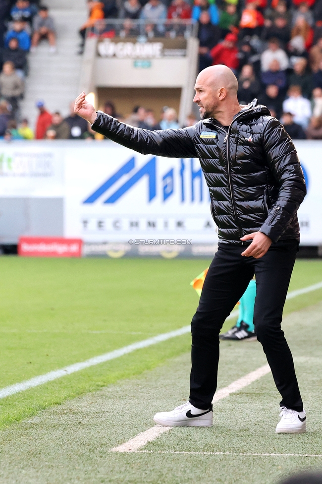 Altach - Sturm Graz
Oesterreichische Fussball Bundesliga, 15. Runde, SCR Altach - SK Sturm Graz, Stadion Schnabelholz Altach, 06.11.2022. 

Foto zeigt Christian Ilzer (Cheftrainer Sturm)
Schlüsselwörter: torjubel