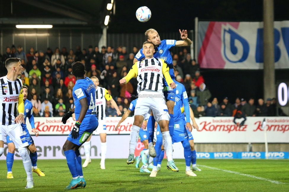 LASK - Sturm Graz
Oesterreichische Fussball Bundesliga, 16. Runde,  LASK - SK Sturm Graz, Raiffeisen Arena Pasching, 13.11.2022. 

Foto zeigt Jon Gorenc-Stankovic (Sturm)
