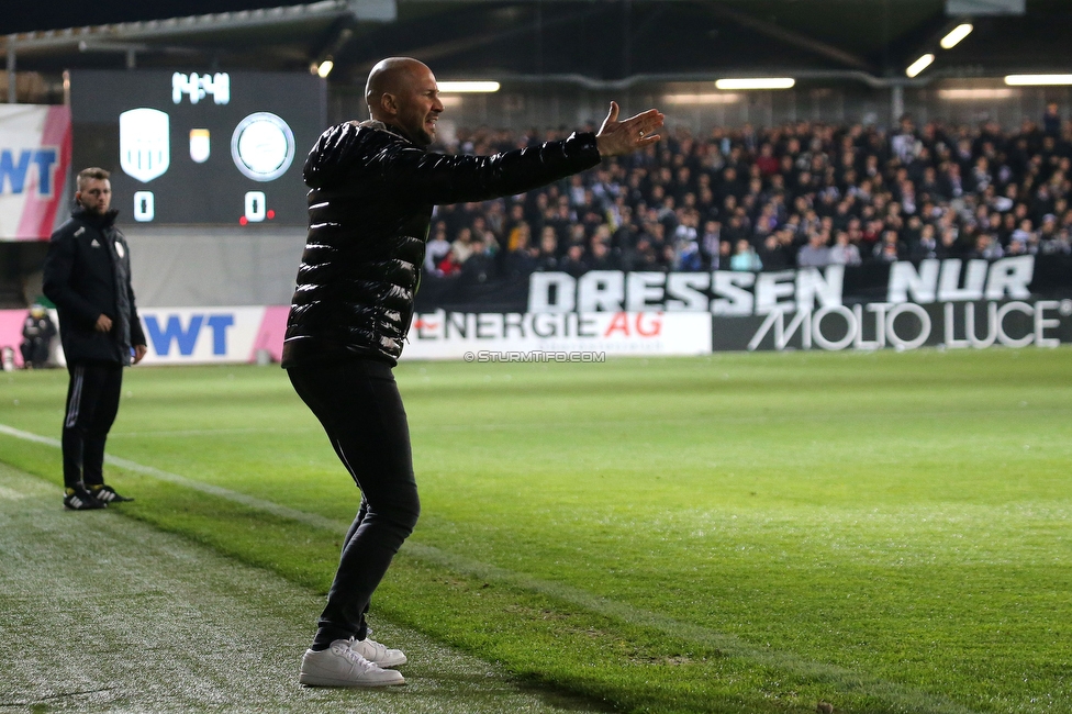 LASK - Sturm Graz
Oesterreichische Fussball Bundesliga, 16. Runde,  LASK - SK Sturm Graz, Raiffeisen Arena Pasching, 13.11.2022. 

Foto zeigt Christian Ilzer (Cheftrainer Sturm)
