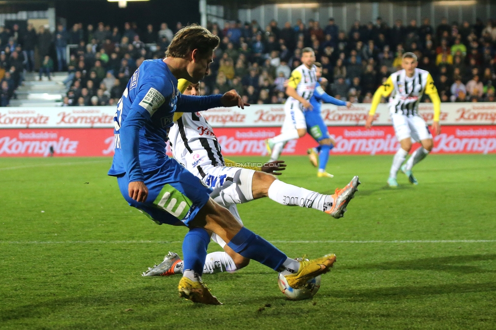 LASK - Sturm Graz
Oesterreichische Fussball Bundesliga, 16. Runde,  LASK - SK Sturm Graz, Raiffeisen Arena Pasching, 13.11.2022. 

Foto zeigt William Boeving (Sturm)
