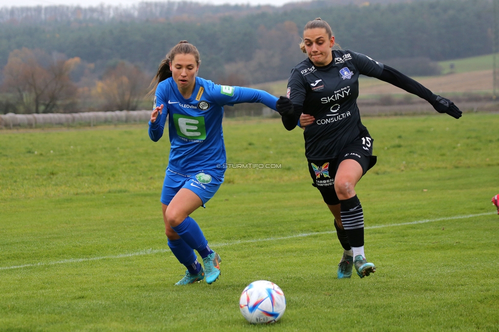 Suedburgenland - Sturm Damen
OEFB Frauen Cup, FC Suedburgenland  - SK Sturm Graz Damen, FussballArena Mischendorf, 19.11.2022. 

Foto zeigt Stefanie Grossgasteiger (Sturm Damen)
