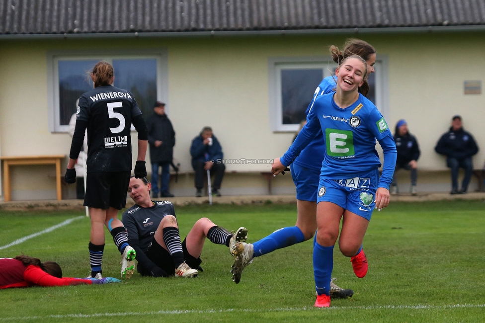 Suedburgenland - Sturm Damen
OEFB Frauen Cup, FC Suedburgenland  - SK Sturm Graz Damen, FussballArena Mischendorf, 19.11.2022. 

Foto zeigt Anna Maria Wirnsberger (Sturm Damen)
