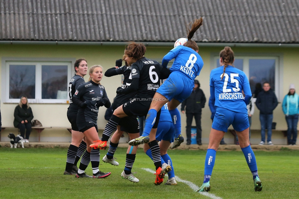 Suedburgenland - Sturm Damen
OEFB Frauen Cup, FC Suedburgenland  - SK Sturm Graz Damen, FussballArena Mischendorf, 19.11.2022. 

Foto zeigt Julia Keutz (Sturm Damen)
