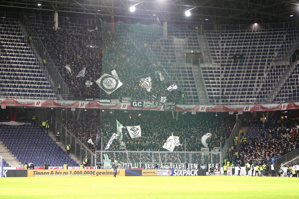 Salzburg - Sturm Graz
OEFB Cup, Viertelfinale, FC RB Salzburg - SK Sturm Graz, Stadion Wals Siezenheim, 03.02.2023. 

Foto zeigt Fans von Sturm
