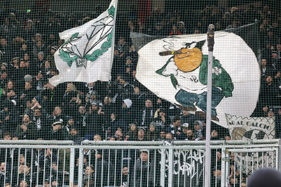 Salzburg - Sturm Graz
OEFB Cup, Viertelfinale, FC RB Salzburg - SK Sturm Graz, Stadion Wals Siezenheim, 03.02.2023. 

Foto zeigt Fans von Sturm
