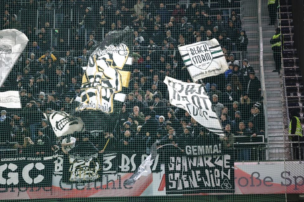 Salzburg - Sturm Graz
OEFB Cup, Viertelfinale, FC RB Salzburg - SK Sturm Graz, Stadion Wals Siezenheim, 03.02.2023. 

Foto zeigt Fans von Sturm
