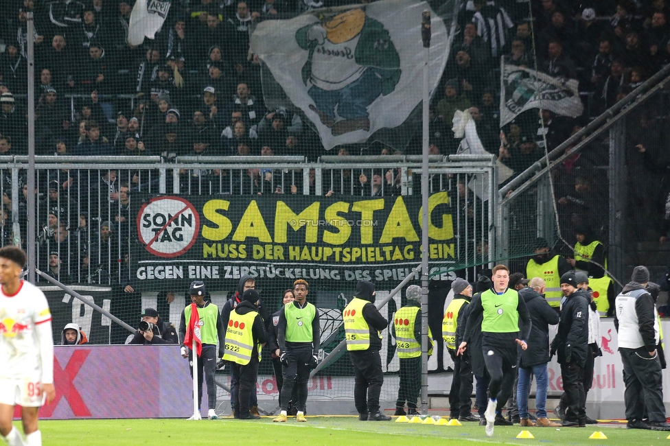 Salzburg - Sturm Graz
OEFB Cup, Viertelfinale, FC RB Salzburg - SK Sturm Graz, Stadion Wals Siezenheim, 03.02.2023. 

Foto zeigt Fans von Sturm
