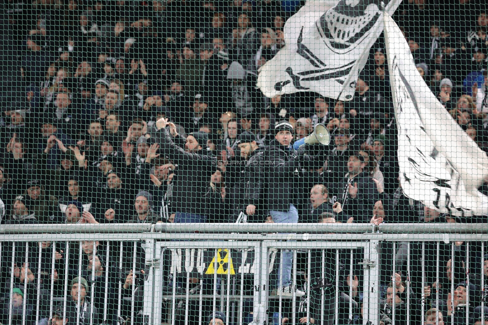 Salzburg - Sturm Graz
OEFB Cup, Viertelfinale, FC RB Salzburg - SK Sturm Graz, Stadion Wals Siezenheim, 03.02.2023. 

Foto zeigt Fans von Sturm
Schlüsselwörter: brigata