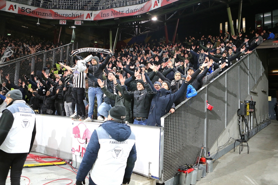 Salzburg - Sturm Graz
OEFB Cup, Viertelfinale, FC RB Salzburg - SK Sturm Graz, Stadion Wals Siezenheim, 03.02.2023. 

Foto zeigt Fans von Sturm
