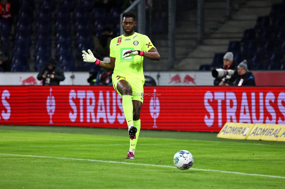 Salzburg - Sturm Graz
OEFB Cup, Viertelfinale, FC RB Salzburg - SK Sturm Graz, Stadion Wals Siezenheim, 03.02.2023. 

Foto zeigt Arthur Okonkwo (Sturm)
