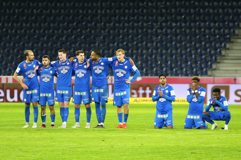 Salzburg - Sturm Graz
OEFB Cup, Viertelfinale, FC RB Salzburg - SK Sturm Graz, Stadion Wals Siezenheim, 03.02.2023. 

Foto zeigt die Mannschaft von Sturm
