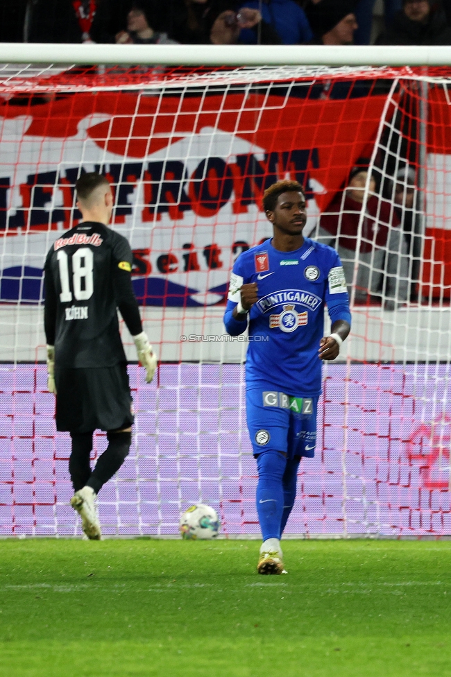 Salzburg - Sturm Graz
OEFB Cup, Viertelfinale, FC RB Salzburg - SK Sturm Graz, Stadion Wals Siezenheim, 03.02.2023. 

Foto zeigt Bryan Silva Teixeira Jr (Sturm)
