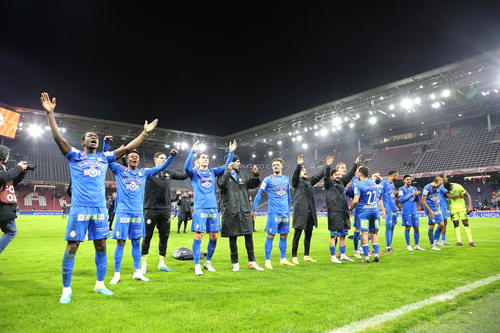 Salzburg - Sturm Graz
OEFB Cup, Viertelfinale, FC RB Salzburg - SK Sturm Graz, Stadion Wals Siezenheim, 03.02.2023. 

Foto zeigt die Mannschaft von Sturm
