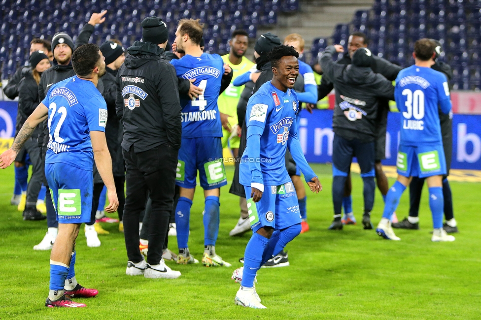 Salzburg - Sturm Graz
OEFB Cup, Viertelfinale, FC RB Salzburg - SK Sturm Graz, Stadion Wals Siezenheim, 03.02.2023. 

Foto zeigt Mohammed Fuseini (Sturm)
