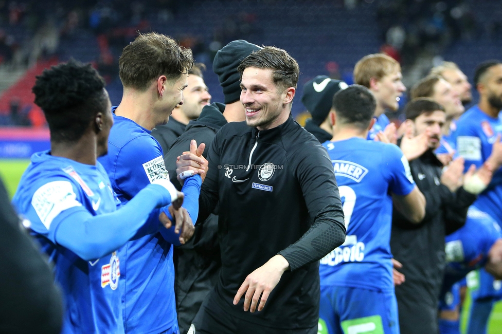 Salzburg - Sturm Graz
OEFB Cup, Viertelfinale, FC RB Salzburg - SK Sturm Graz, Stadion Wals Siezenheim, 03.02.2023. 

Foto zeigt Tobias Schuetzenauer (Sturm)
