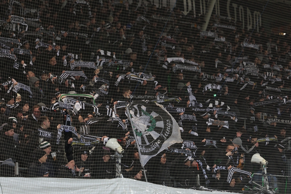 Sturm Graz - Rapid Wien
Oesterreichische Fussball Bundesliga, 17. Runde, SK Sturm Graz - SK Rapid Wien, Stadion Liebenau Graz, 10.02.2023. 

Foto zeigt Fans von Sturm
Schlüsselwörter: schals