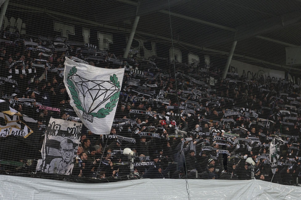 Sturm Graz - Rapid Wien
Oesterreichische Fussball Bundesliga, 17. Runde, SK Sturm Graz - SK Rapid Wien, Stadion Liebenau Graz, 10.02.2023. 

Foto zeigt Fans von Sturm
Schlüsselwörter: schals