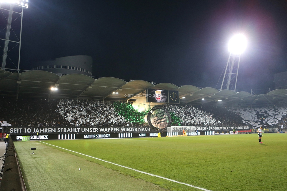 Sturm Graz - Rapid Wien
Oesterreichische Fussball Bundesliga, 17. Runde, SK Sturm Graz - SK Rapid Wien, Stadion Liebenau Graz, 10.02.2023. 

Foto zeigt Fans von Sturm mit einer Choreografie
