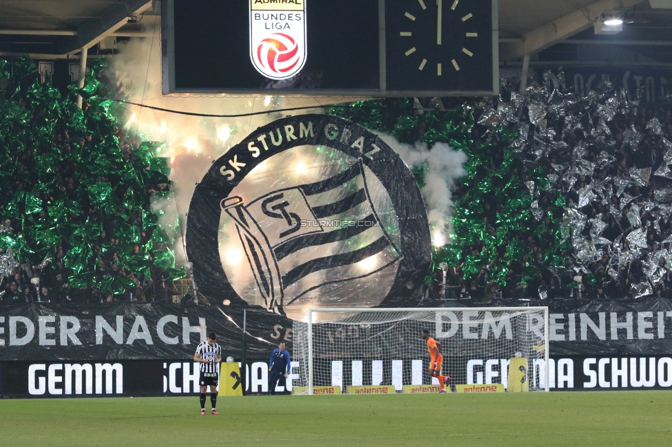 Sturm Graz - Rapid Wien
Oesterreichische Fussball Bundesliga, 17. Runde, SK Sturm Graz - SK Rapid Wien, Stadion Liebenau Graz, 10.02.2023. 

Foto zeigt Fans von Sturm
