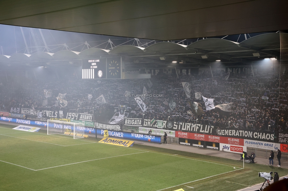 Sturm Graz - Rapid Wien
Oesterreichische Fussball Bundesliga, 17. Runde, SK Sturm Graz - SK Rapid Wien, Stadion Liebenau Graz, 10.02.2023. 

Foto zeigt Fans von Sturm
Schlüsselwörter: schals