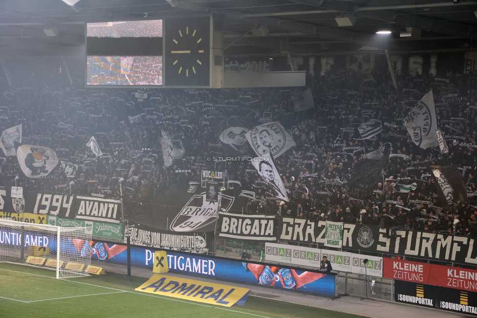 Sturm Graz - Rapid Wien
Oesterreichische Fussball Bundesliga, 17. Runde, SK Sturm Graz - SK Rapid Wien, Stadion Liebenau Graz, 10.02.2023. 

Foto zeigt Fans von Sturm
Schlüsselwörter: schals