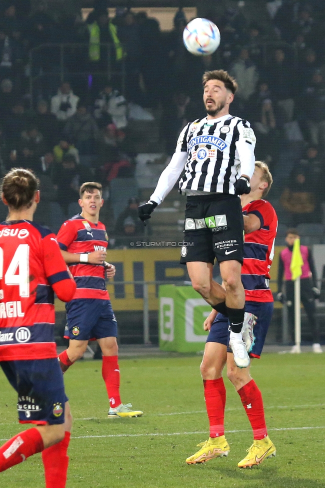 Sturm Graz - Rapid Wien
Oesterreichische Fussball Bundesliga, 17. Runde, SK Sturm Graz - SK Rapid Wien, Stadion Liebenau Graz, 10.02.2023. 

Foto zeigt Otar Kiteishvili (Sturm)
