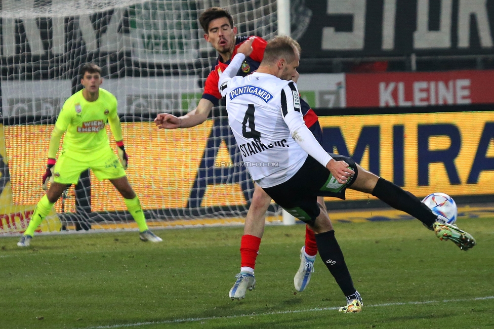 Sturm Graz - Rapid Wien
Oesterreichische Fussball Bundesliga, 17. Runde, SK Sturm Graz - SK Rapid Wien, Stadion Liebenau Graz, 10.02.2023. 

Foto zeigt Jon Gorenc-Stankovic (Sturm)
