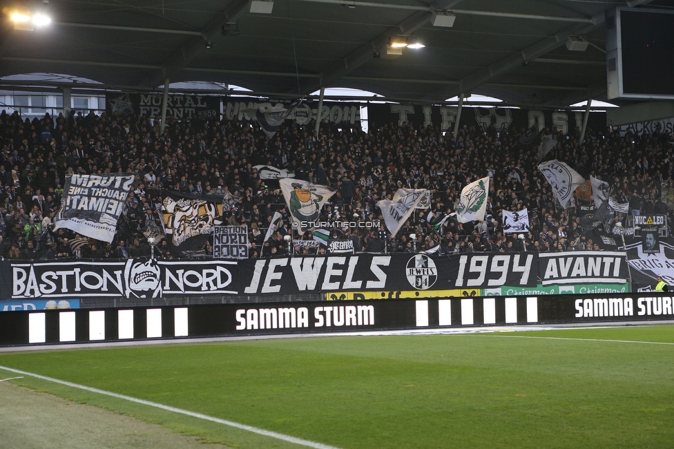 Sturm Graz - Klagenfurt
Oesterreichische Fussball Bundesliga, 19. Runde, SK Sturm Graz - SK Austria Klagenfurt, Stadion Liebenau, 25.02.2023. 

Foto zeigt Fans von Sturm
