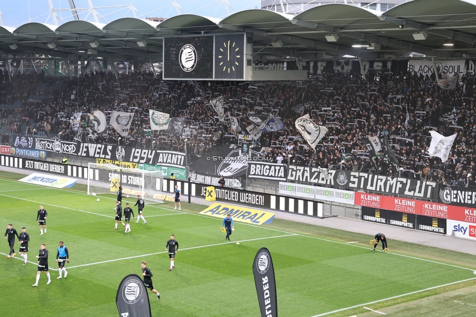 Sturm Graz - Klagenfurt
Oesterreichische Fussball Bundesliga, 19. Runde, SK Sturm Graz - SK Austria Klagenfurt, Stadion Liebenau Graz, 25.02.2023. 

Foto zeigt Fans von Sturm
