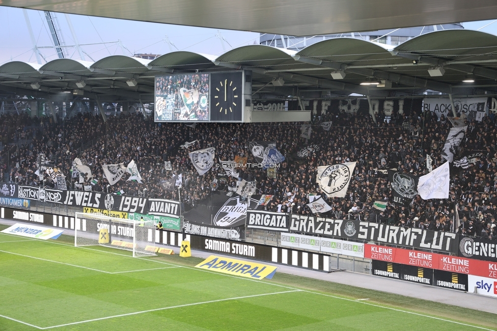 Sturm Graz - Klagenfurt
Oesterreichische Fussball Bundesliga, 19. Runde, SK Sturm Graz - SK Austria Klagenfurt, Stadion Liebenau Graz, 25.02.2023. 

Foto zeigt Fans von Sturm
