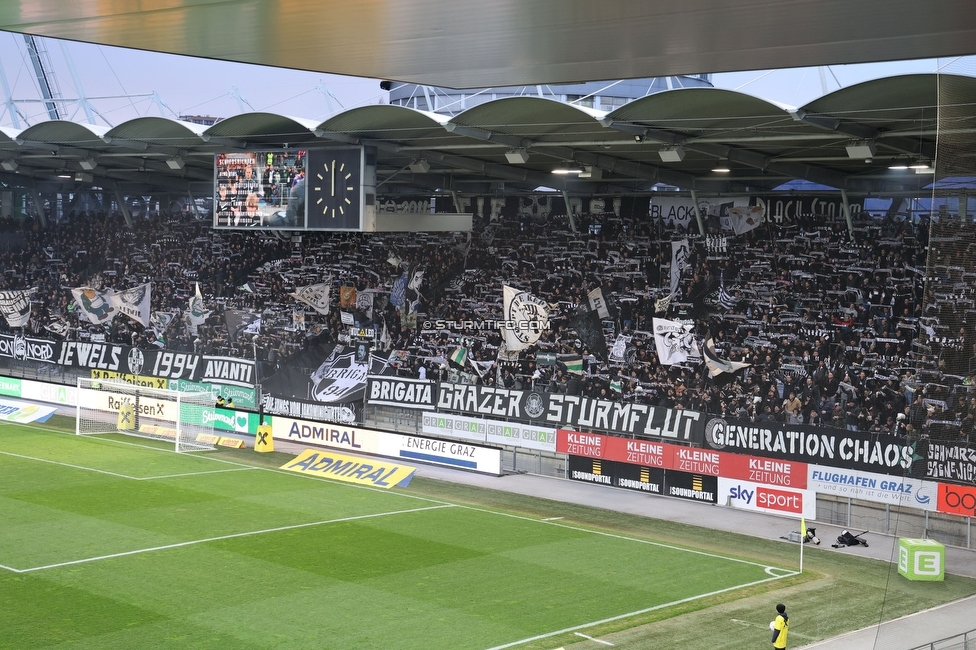 Sturm Graz - Klagenfurt
Oesterreichische Fussball Bundesliga, 19. Runde, SK Sturm Graz - SK Austria Klagenfurt, Stadion Liebenau Graz, 25.02.2023. 

Foto zeigt Fans von Sturm
