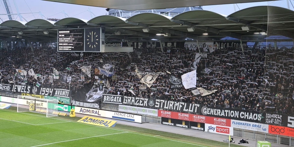 Sturm Graz - Klagenfurt
Oesterreichische Fussball Bundesliga, 19. Runde, SK Sturm Graz - SK Austria Klagenfurt, Stadion Liebenau Graz, 25.02.2023. 

Foto zeigt Fans von Sturm
