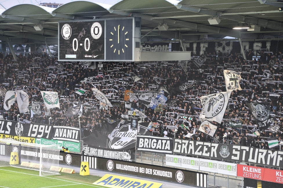 Sturm Graz - Klagenfurt
Oesterreichische Fussball Bundesliga, 19. Runde, SK Sturm Graz - SK Austria Klagenfurt, Stadion Liebenau Graz, 25.02.2023. 

Foto zeigt Fans von Sturm
