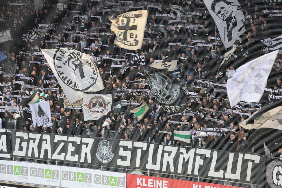 Sturm Graz - Klagenfurt
Oesterreichische Fussball Bundesliga, 19. Runde, SK Sturm Graz - SK Austria Klagenfurt, Stadion Liebenau Graz, 25.02.2023. 

Foto zeigt Fans von Sturm
Schlüsselwörter: sturmflut