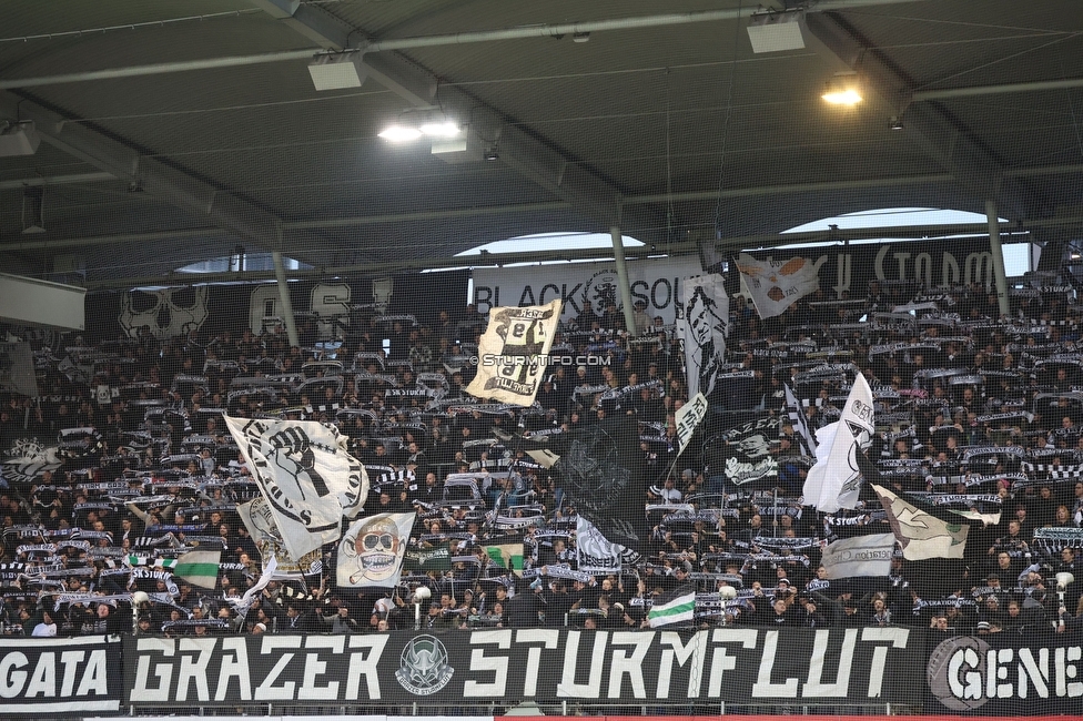 Sturm Graz - Klagenfurt
Oesterreichische Fussball Bundesliga, 19. Runde, SK Sturm Graz - SK Austria Klagenfurt, Stadion Liebenau, 25.02.2023. 

Foto zeigt Fans von Sturm
Schlüsselwörter: sturmflut schals