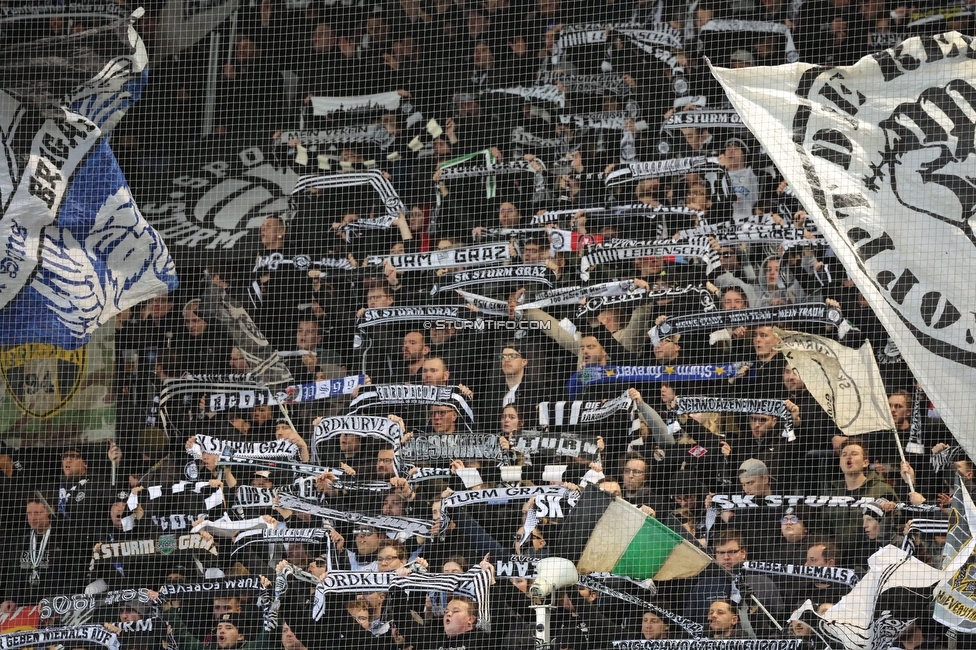 Sturm Graz - Klagenfurt
Oesterreichische Fussball Bundesliga, 19. Runde, SK Sturm Graz - SK Austria Klagenfurt, Stadion Liebenau, 25.02.2023. 

Foto zeigt Fans von Sturm
Schlüsselwörter: schals