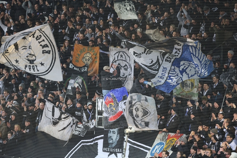 Sturm Graz - Klagenfurt
Oesterreichische Fussball Bundesliga, 19. Runde, SK Sturm Graz - SK Austria Klagenfurt, Stadion Liebenau Graz, 25.02.2023. 

Foto zeigt Fans von Sturm
