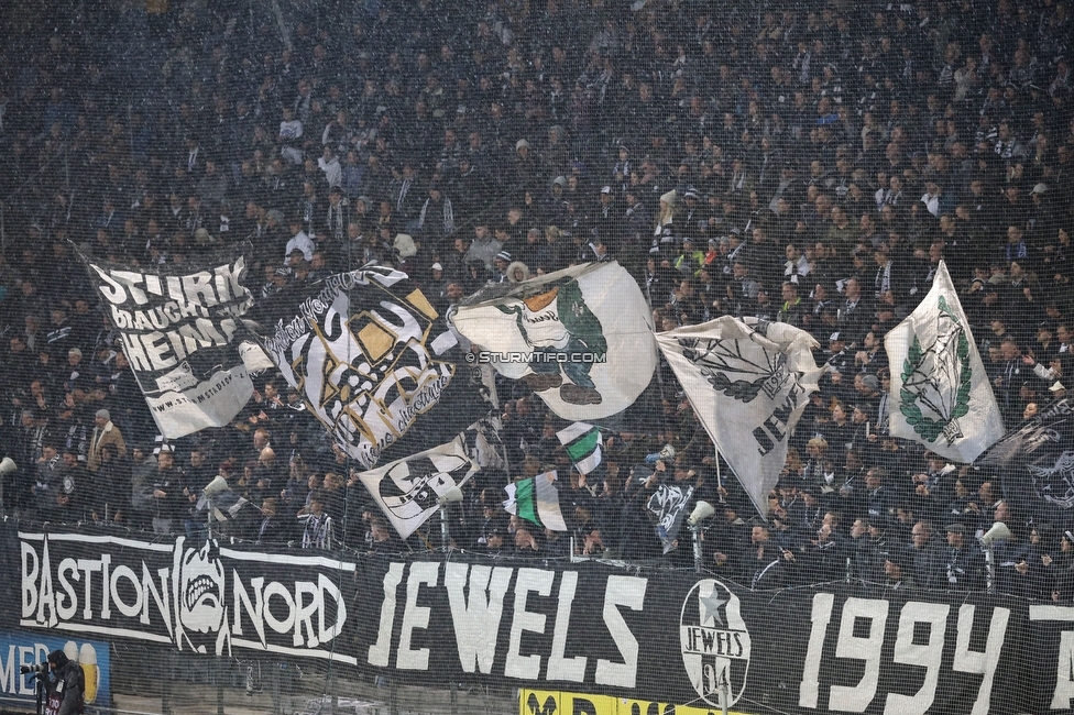 Sturm Graz - Klagenfurt
Oesterreichische Fussball Bundesliga, 19. Runde, SK Sturm Graz - SK Austria Klagenfurt, Stadion Liebenau Graz, 25.02.2023. 

Foto zeigt Fans von Sturm
Schlüsselwörter: jewels bastion